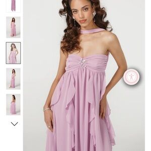 Long Nana Jacqueline Pink Maxi Dress